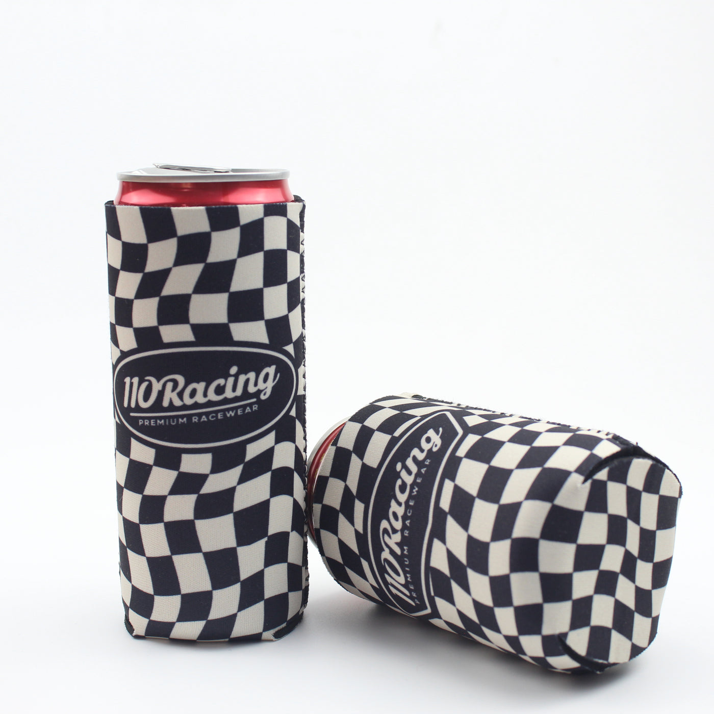 110 RACING // NEOPRENE CAN/BOTTLE KOOZIE - BLACK