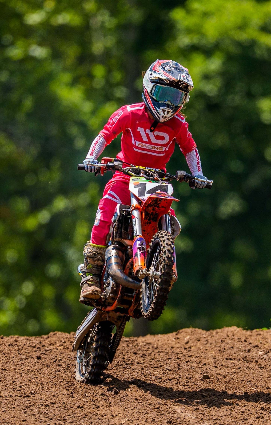 110 RACING // 2026 HYPERION YOUTH PANT - CRIMSON