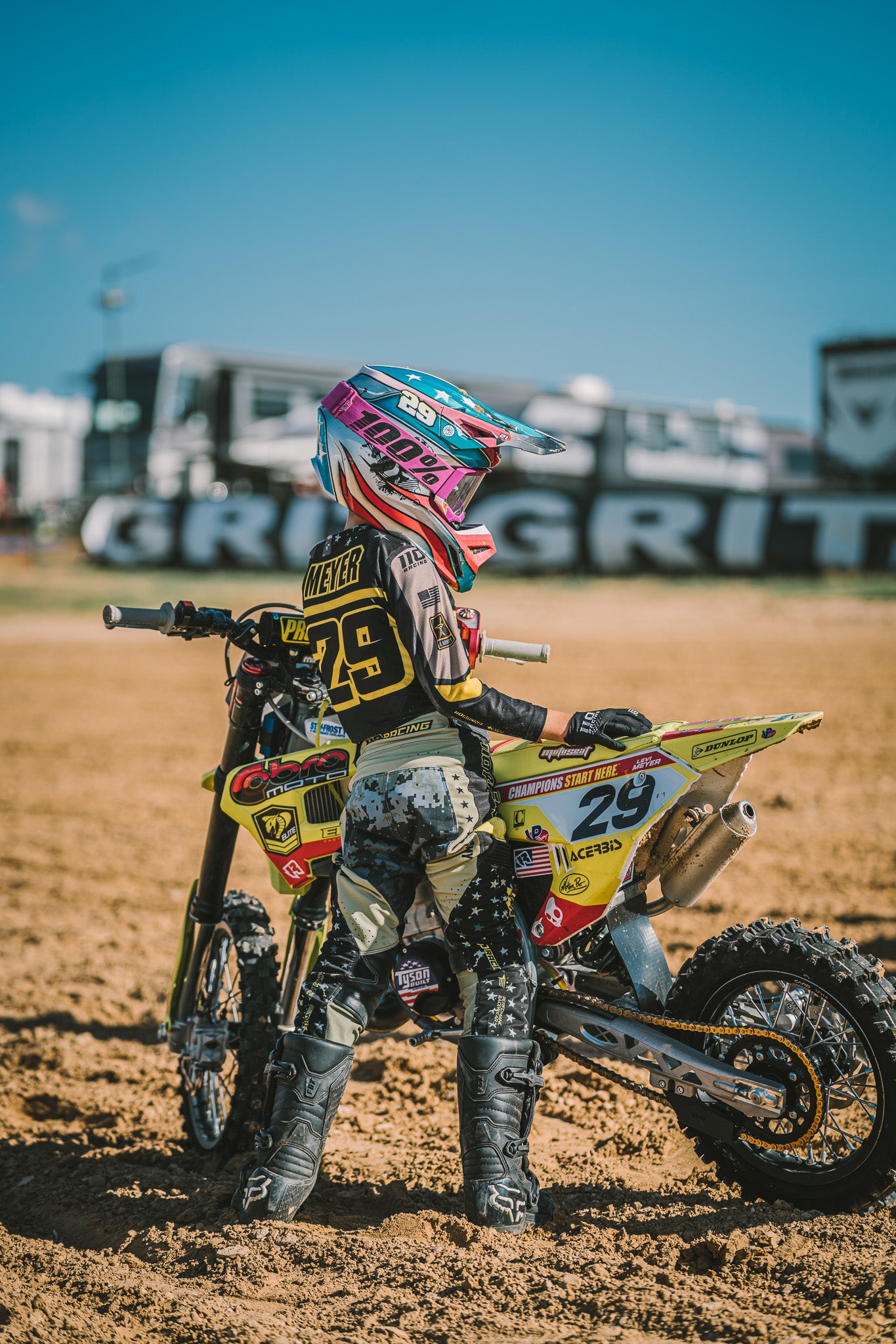 110 RACING // IN STOCK* YOUTH MILITARY SX24 PANT - ARMY