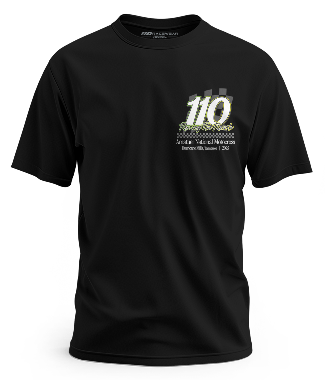 110 RACING // LL25 STAPLE TEE - BLACK