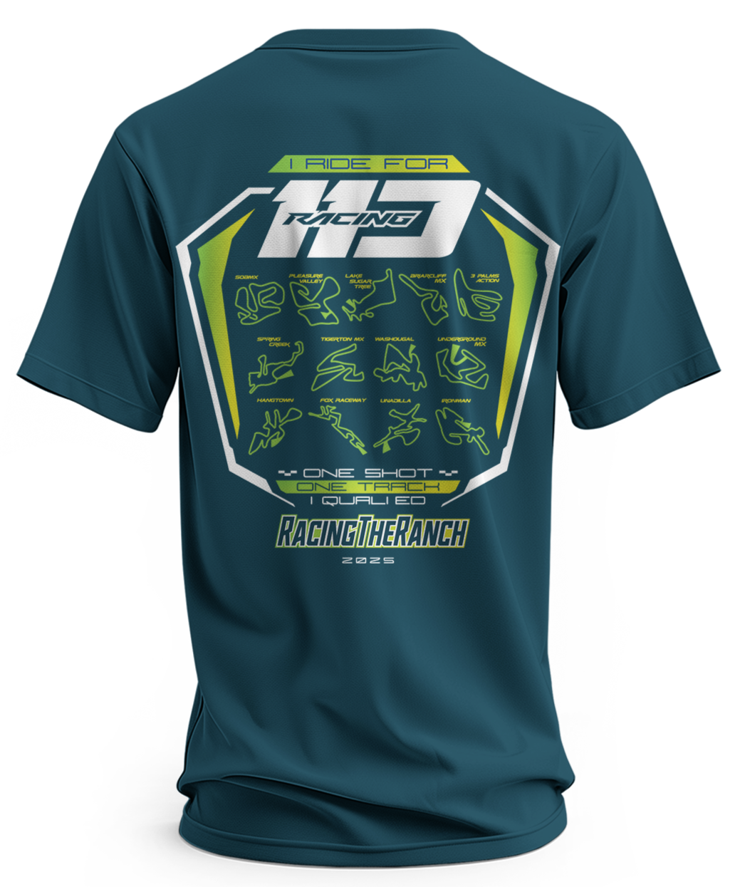 110 RACING // LL25 I QUALIFIED TRACK TEE ADULT