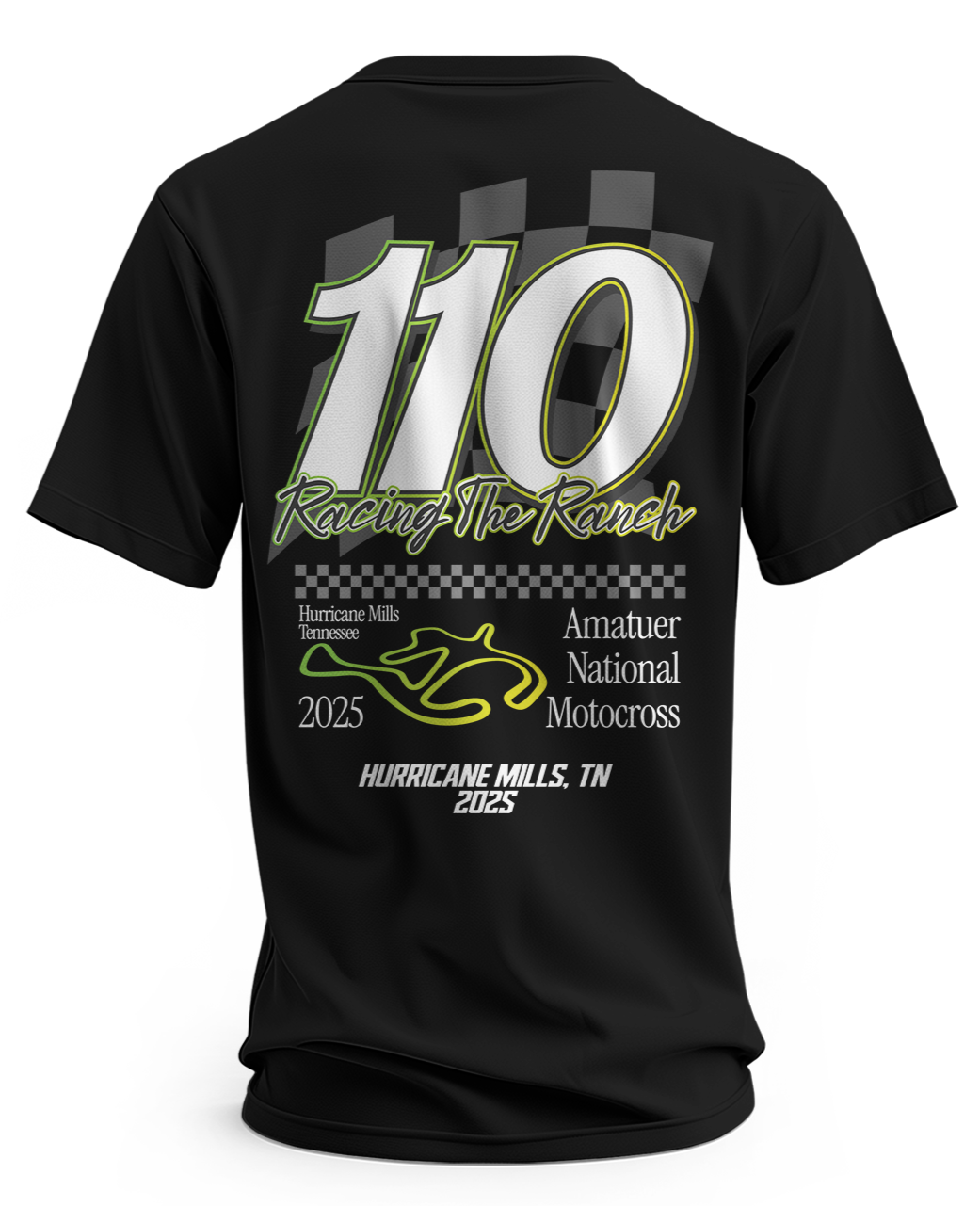 110 RACING // LL25 STAPLE TEE - BLACK