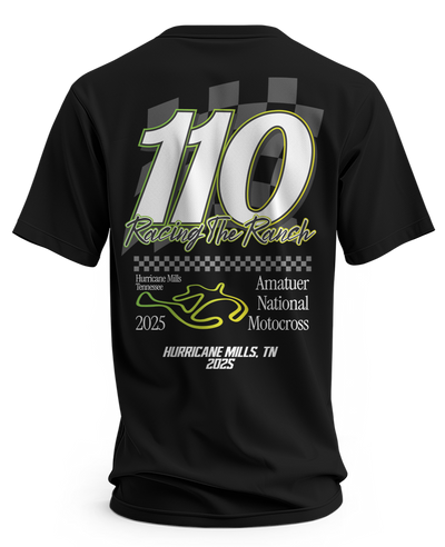 110 RACING // LL25 STAPLE TEE - BLACK