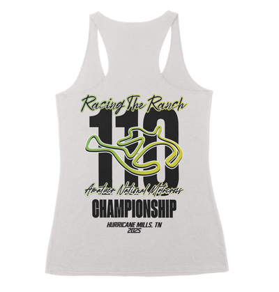 110 RACING // LL25 STAPLE LADIES TANK - WHITE