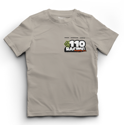 110 RACING // YOUTH RETRO SUMMER TEE - TAN