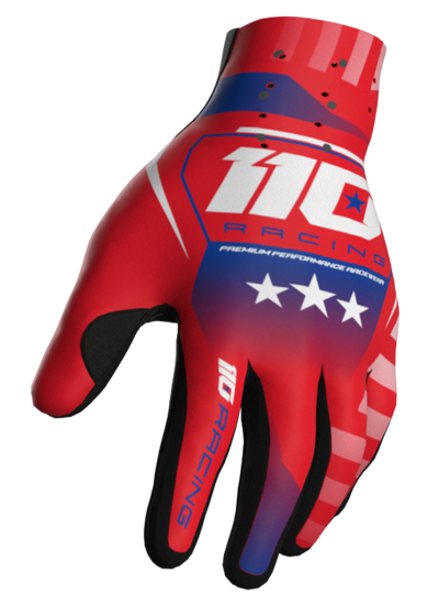 110 RACING // PR26 REDBUD FREEDOM YOUTH GLOVE - RED