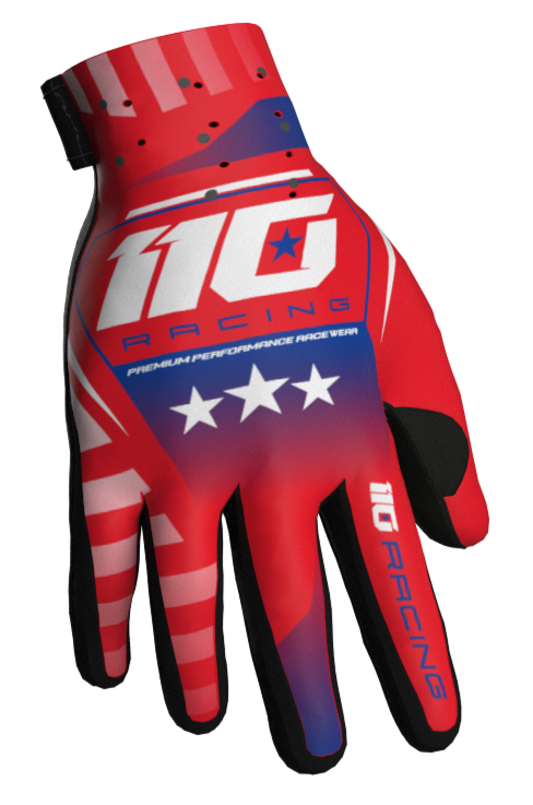 110 RACING // PR26 REDBUD FREEDOM YOUTH GLOVE - RED