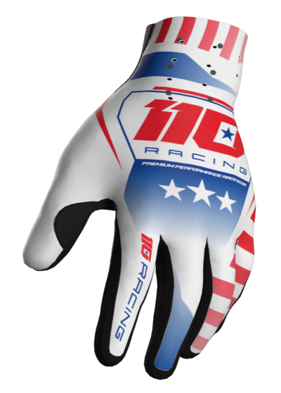 110 RACING // PR26 REDBUD FREEDOM GLOVE - WHITE