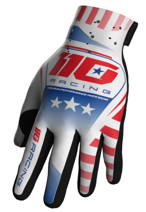 110 RACING // PR26 REDBUD FREEDOM GLOVE - WHITE