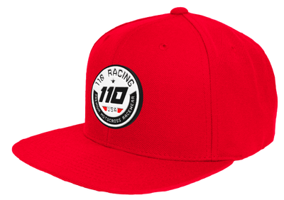 110 RACING // SNAPBACK CLASSIC PERFORMANCE HAT - RED