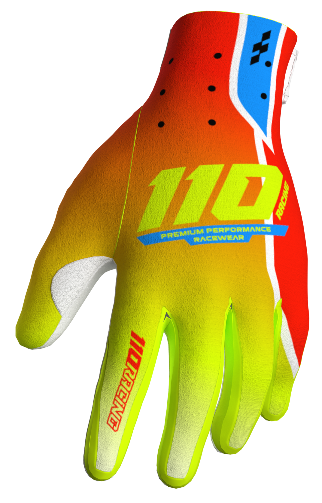 110 RACING // ELEVATED SPRING 25' 2.0 YOUTH GLOVE - SPRING RED