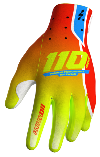 110 RACING // ELEVATED SPRING 25' 2.0 YOUTH GLOVE - SPRING RED
