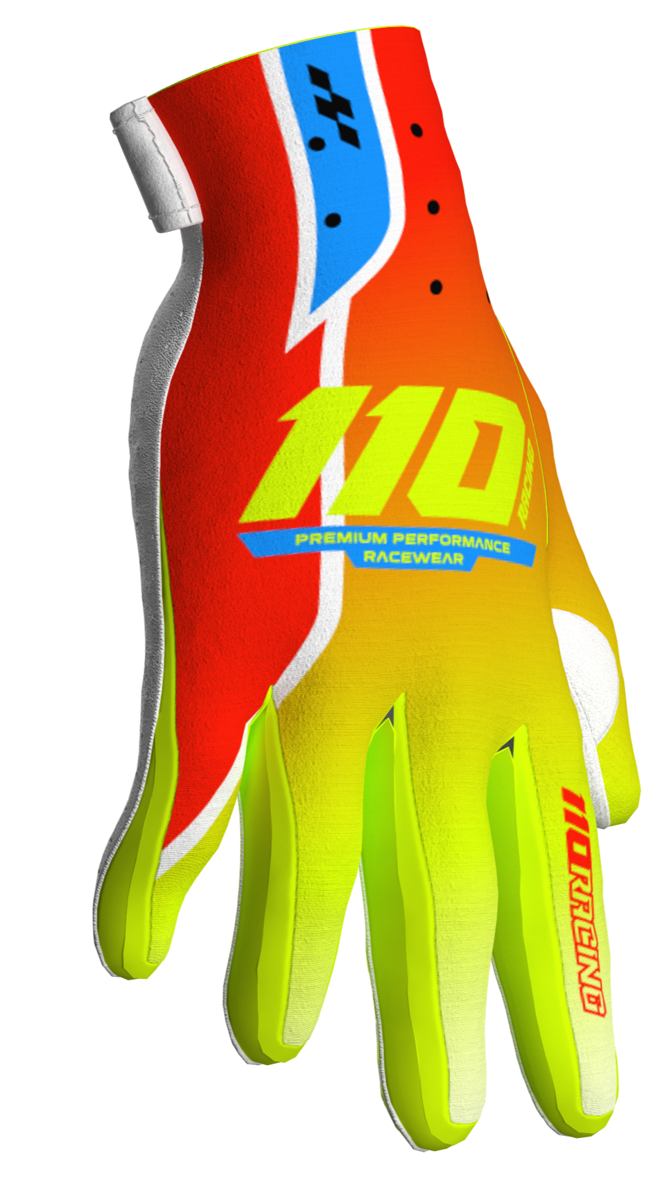 110 RACING // ELEVATED SPRING 25' 2.0 YOUTH GLOVE - SPRING RED