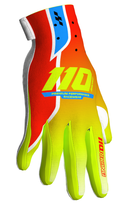 110 RACING // ELEVATED SPRING 25' 2.0 YOUTH GLOVE - SPRING RED