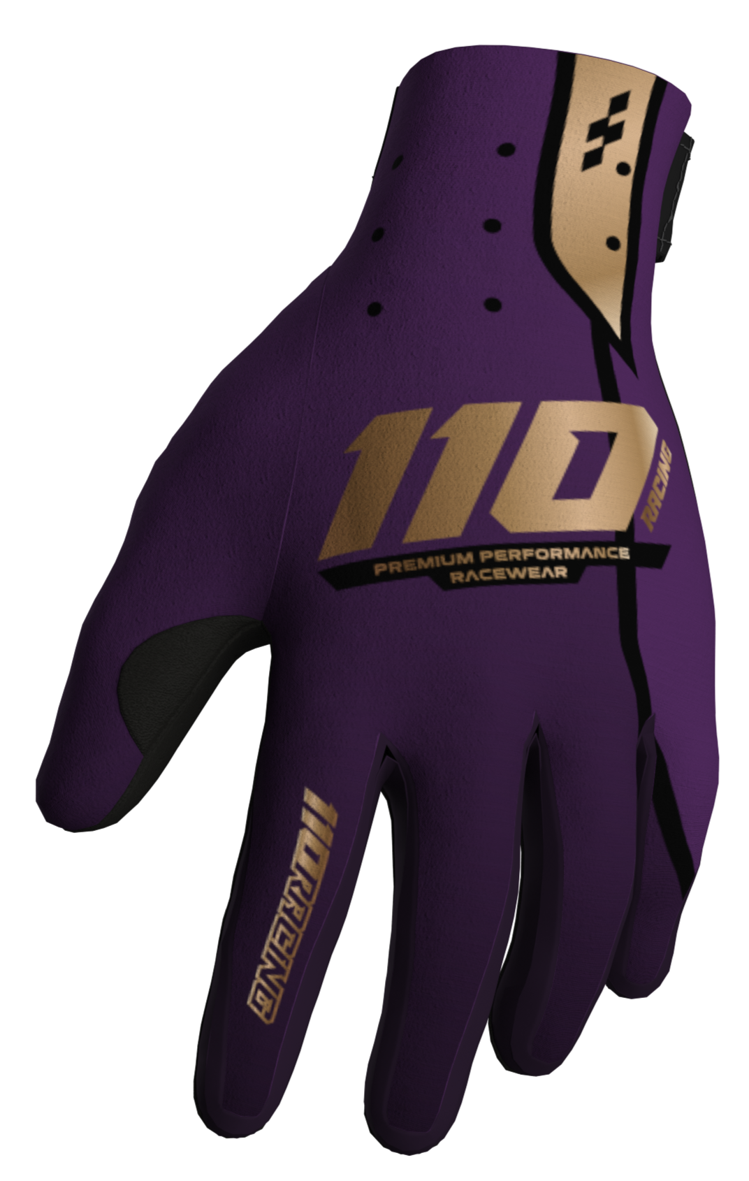 110 RACING // ELEVATED SPRING 25' 2.0 YOUTH GLOVE - PLUM