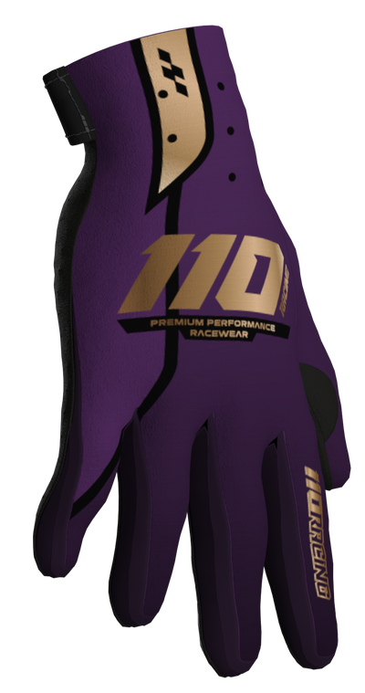 110 RACING // ELEVATED SPRING 25' 2.0 YOUTH GLOVE - PLUM