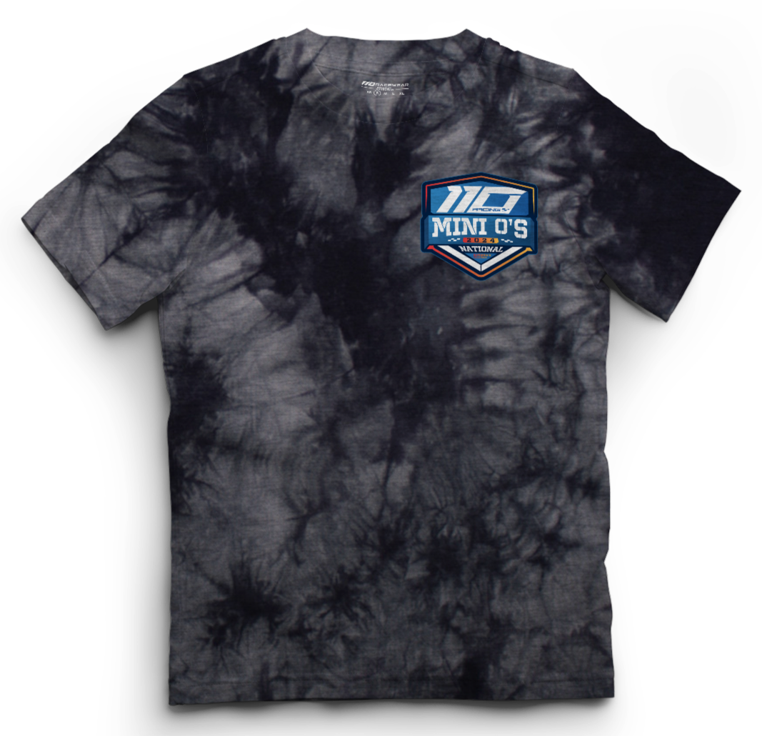 110 RACING // MINI O'S TEE YOUTH - SMOKE TIE-DYE