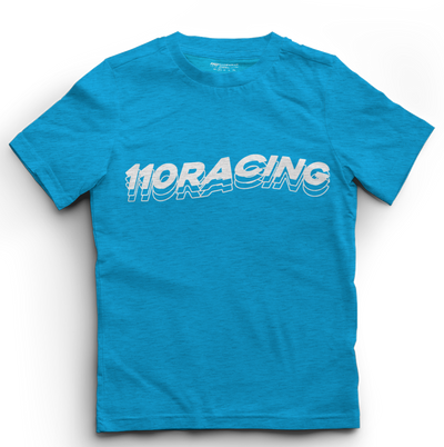 110 RACING // CLASSIC SPRING TEE YOUTH - CYAN