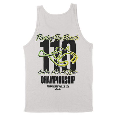 110 RACING // LL25 STAPLE UNISEX TANK - WHITE