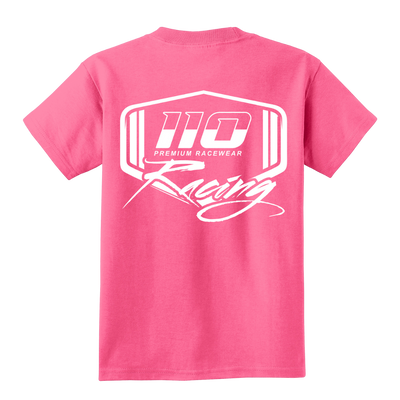 110 RACING // PINK SIGNATURE TEE YOUTH