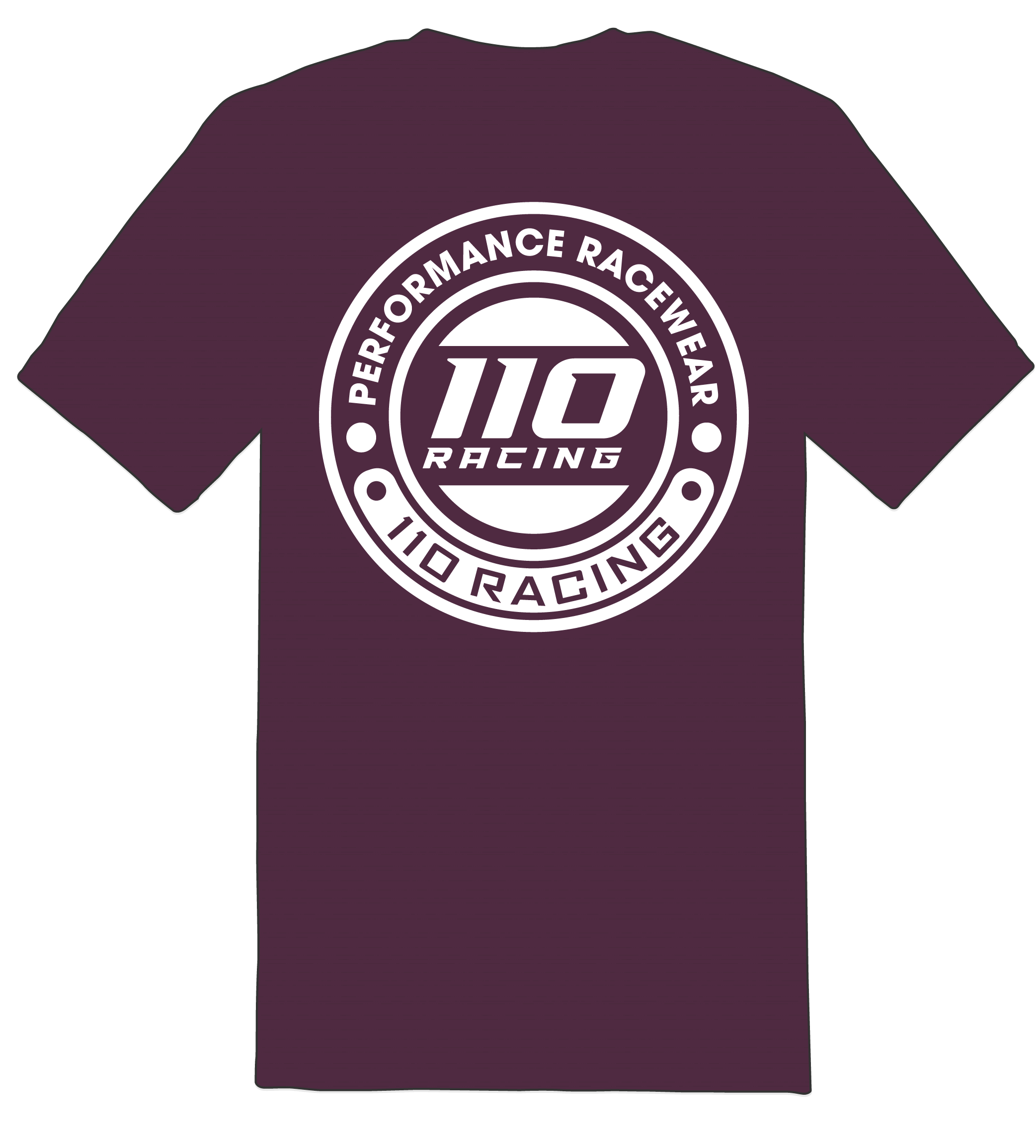 110 RACING // CLASSIC 24' TEE YOUTH - MAROON – 110Racing
