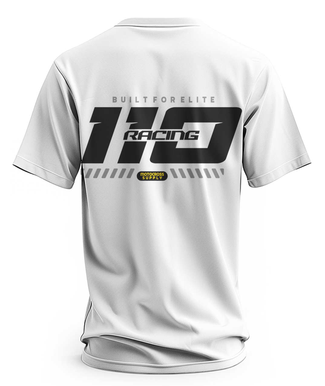 110 RACING // MDRN ELITE TEE - WHITE