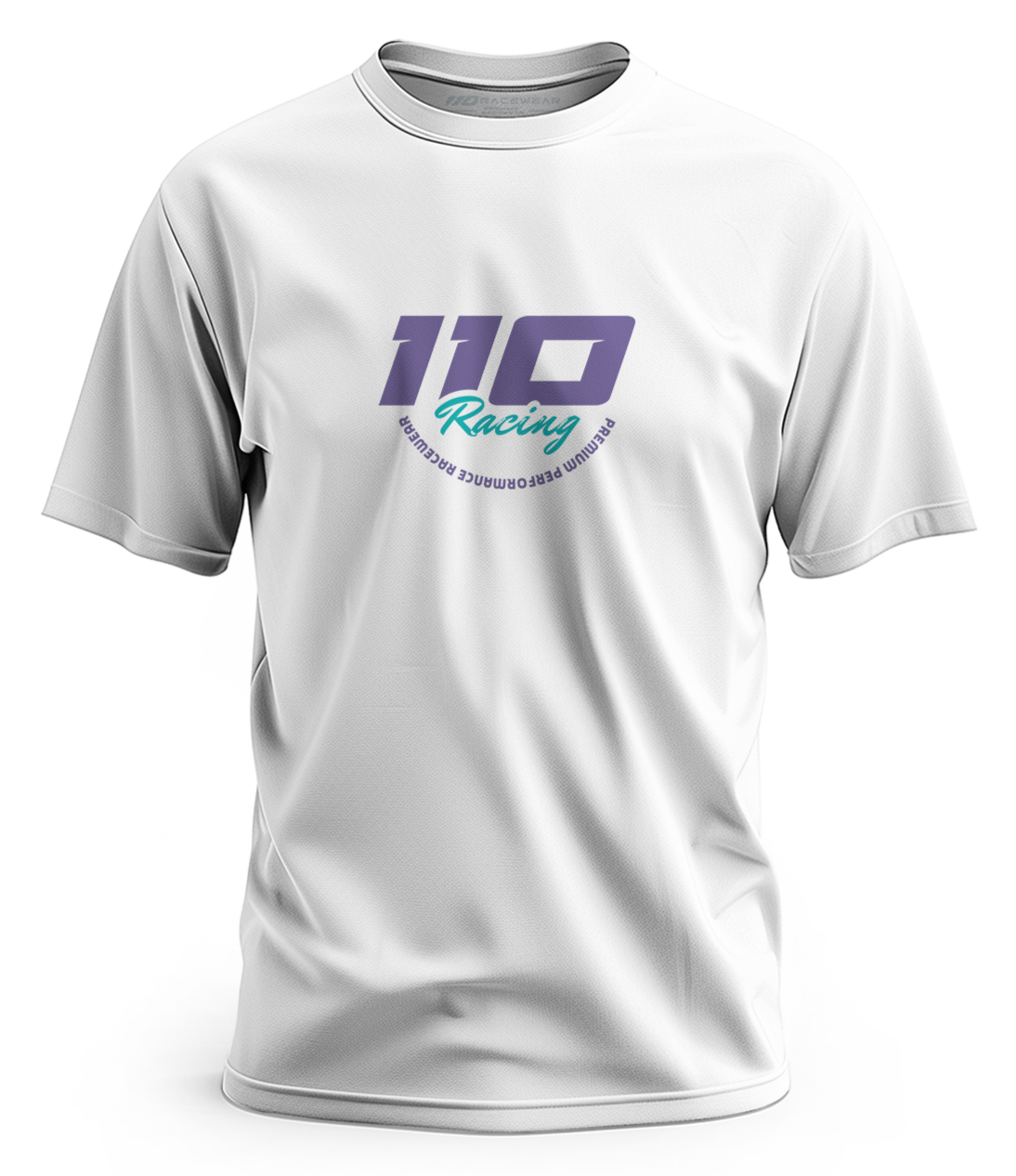 110 RACING // MDRN RACER TEE - WHITE