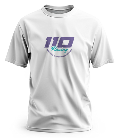 110 RACING // MDRN RACER TEE - WHITE