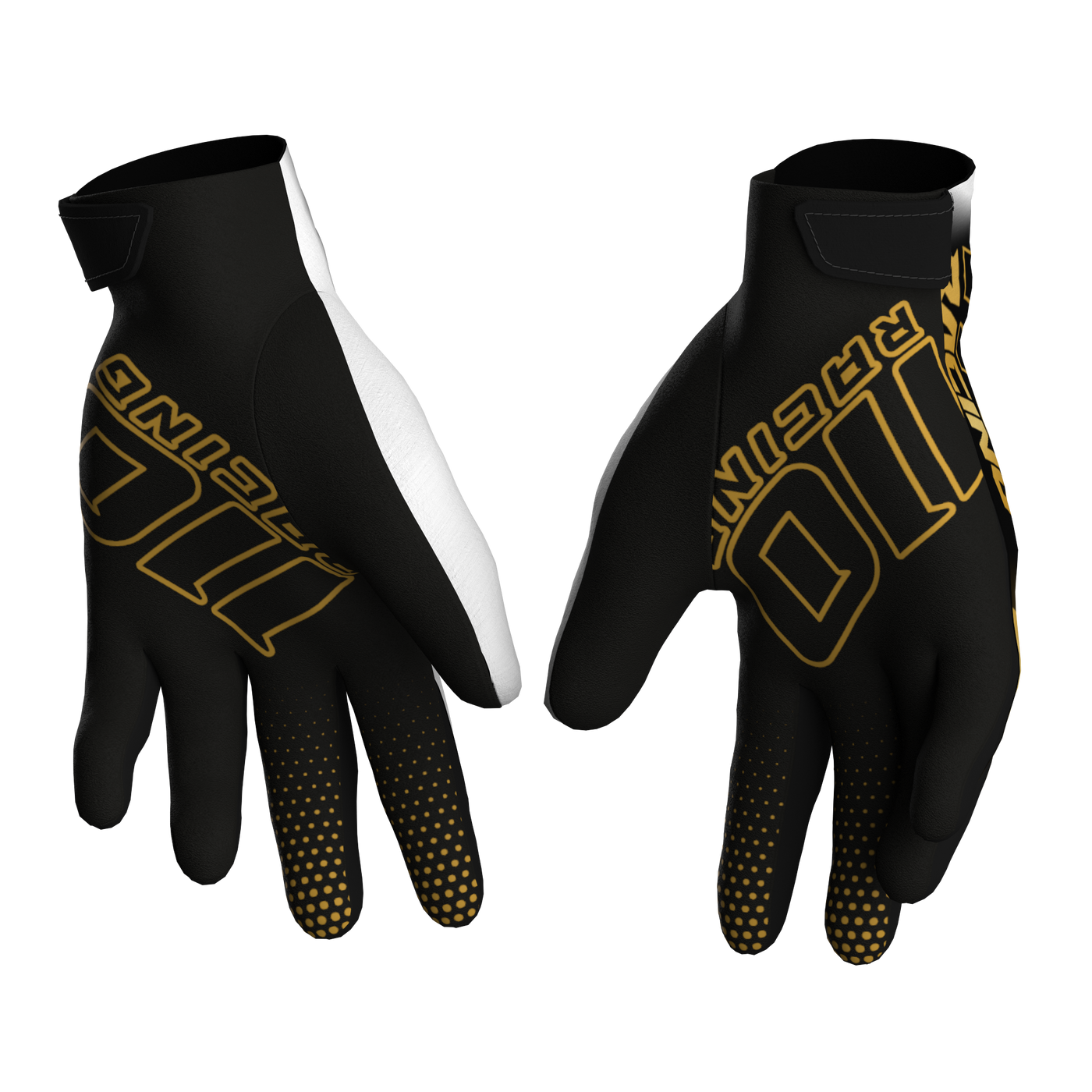 110 RACING // RS24.1 TECHART YOUTH GLOVE - WHITE/GOLD