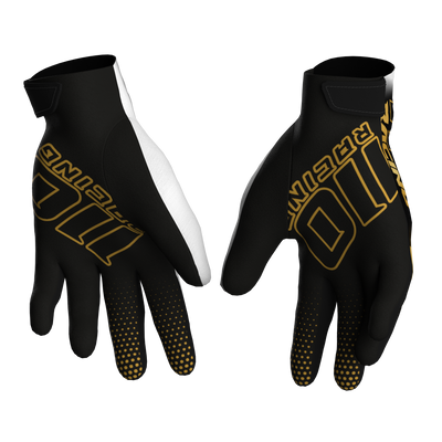 110 RACING // RS24.1 TECHART YOUTH GLOVE - WHITE/GOLD