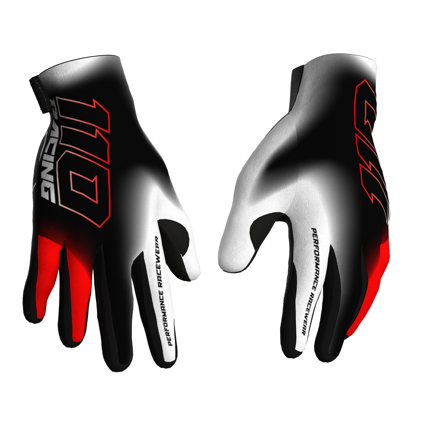 110 RACING // RS24.1 TECHART GLOVE - RED/BLACK