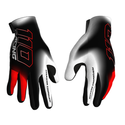 110 RACING // RS24.1 TECHART GLOVE - RED/BLACK