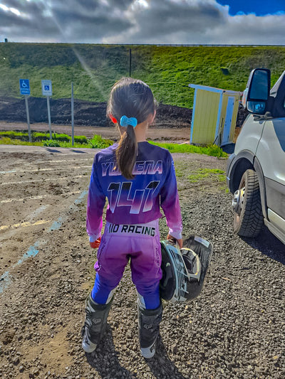 110 RACING // LE23 ICONIC YOUTH PANT - PURPLE