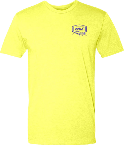 110 RACING // PREMIUM TEE - FLO YELLOW