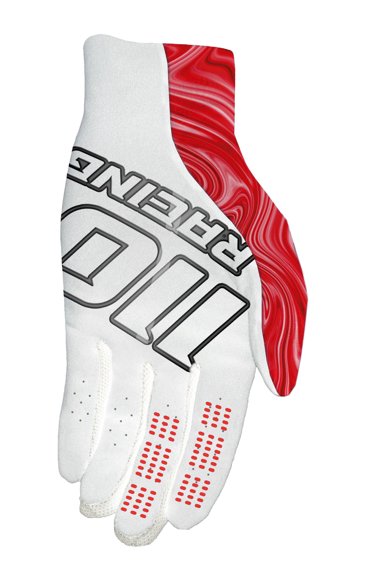 110 RACING // SE23 GRAPHITE YOUTH GLOVE - GREY/RED