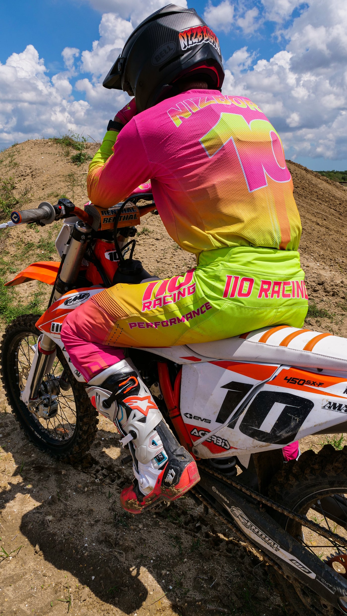 110 RACING // LE23 ICONIC PANT - PINK