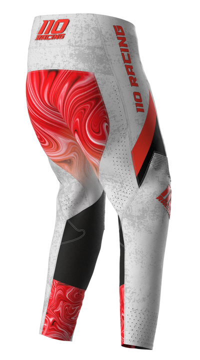 110 RACING // SE23 GRAPHITE PANT GREY/RED