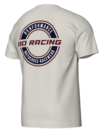110 RACING // PERFORMANCE TEE ADULT - OATMEAL